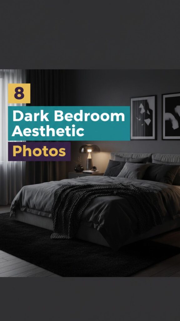 1. 8 Dark Bedroom Aesthetic Photos for a Moody, Luxe Feel