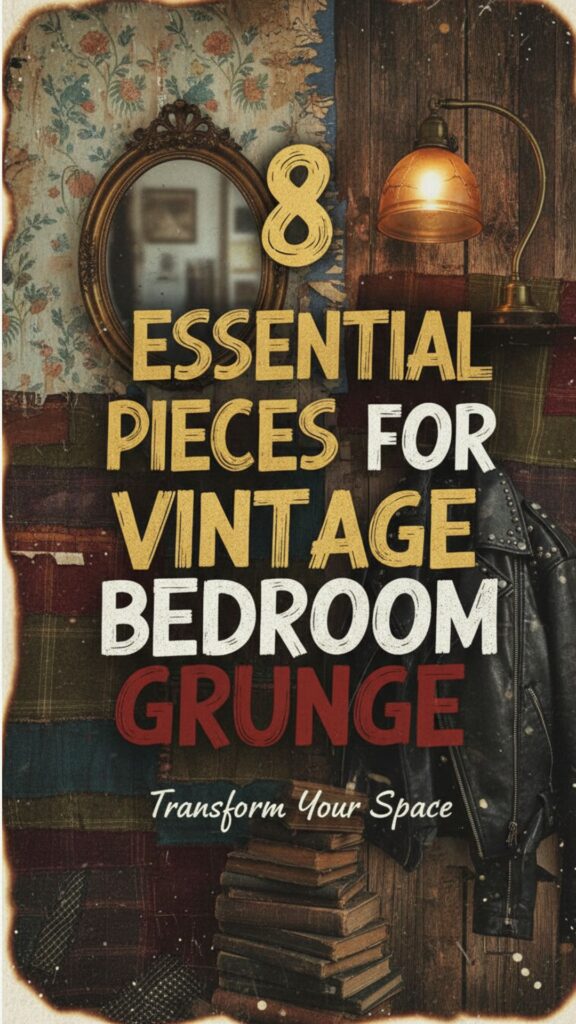1. 8 Essential Pieces for a Vintage Grunge Bedroom Aesthetic