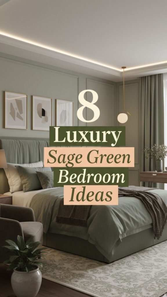 1. 8 Luxury Sage Green Bedroom Ideas That Feel Boutique-Style