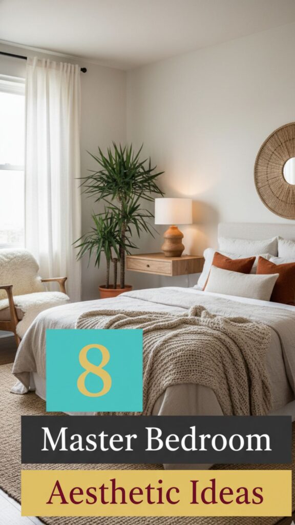 1. 8 Master Bedroom Aesthetic Ideas for Small Spaces