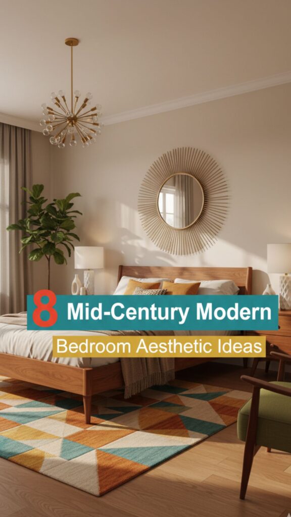 1. 8 Mid-Century Modern Bedroom Aesthetic Interior Design Ideas