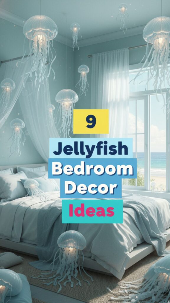 1. 9 Bedroom Aesthetic Jellyfish Decor for Coastal Style Vibe