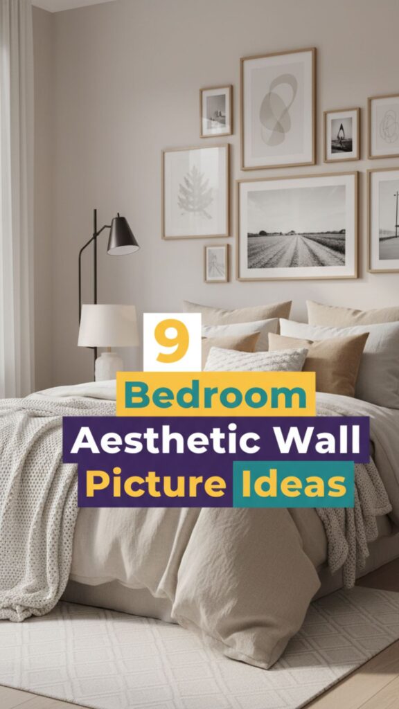 1. 9 Bedroom Aesthetic Wall Picture Ideas for a Calm, Cozy Vibe