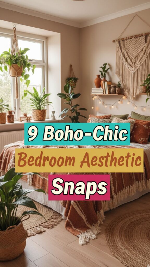 1. 9 Boho-Chic Bedroom Aesthetic Snaps for Laid-Back Souls