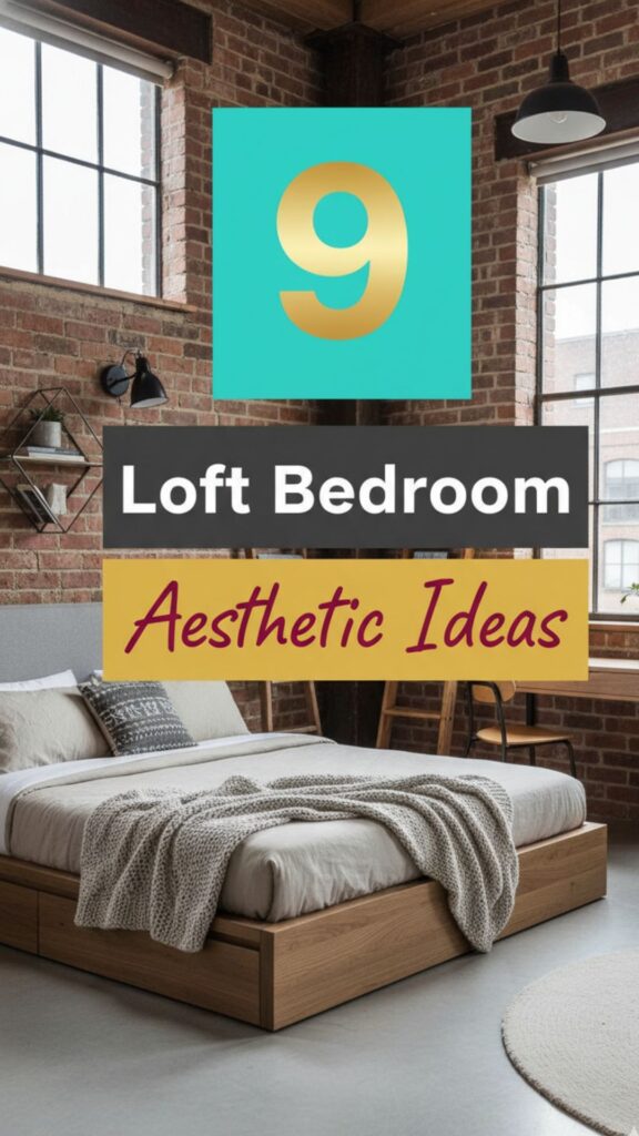 1. 9 Loft Bedroom Aesthetic Ideas for Small Spaces