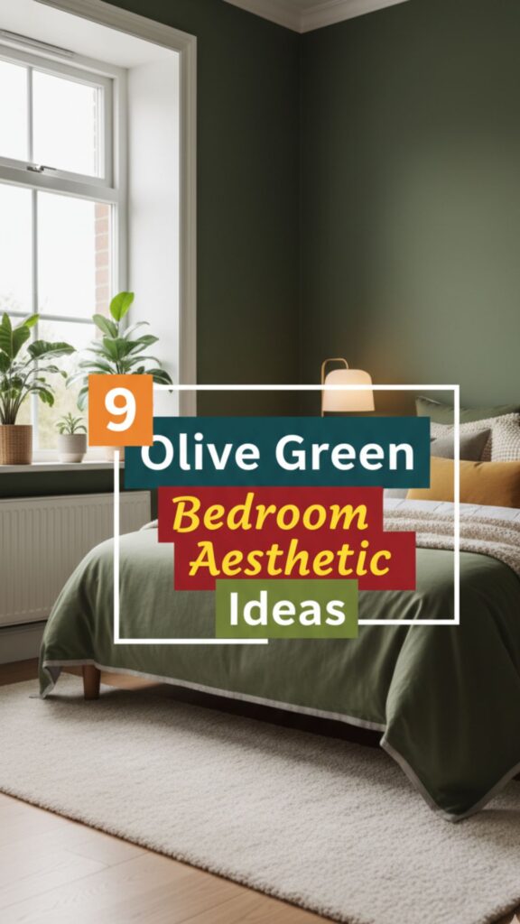 1. 9 Olive Green Bedroom Aesthetic Ideas for Small Rooms