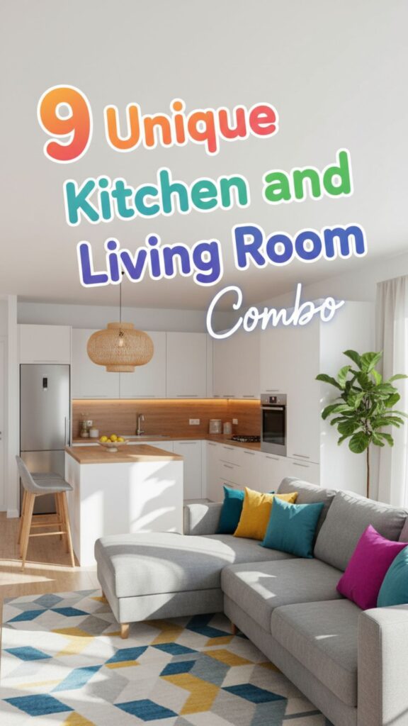 1. 9 Unique Ideas for a Kitchen and Living Room Combo