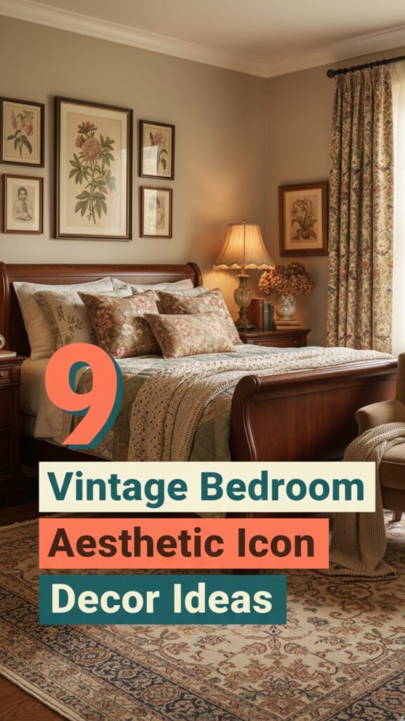 1. 9 Vintage Bedroom Aesthetic Icon Decor Ideas