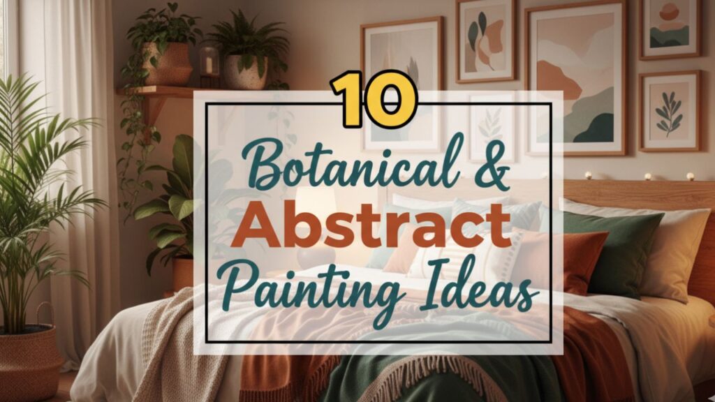 10 Botanical & Abstract Painting Ideas for Boho Aesthetic Bedrooms