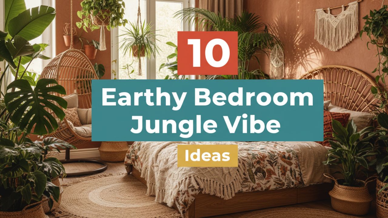 10 Earthy Bedroom Aesthetic Jungle Vibe Boho Style Decoration