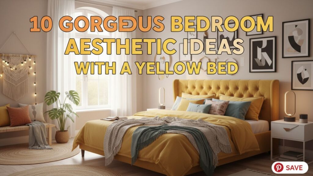 10 Gorgeous Bedroom Aesthetic Ideas with a Yellow Bed