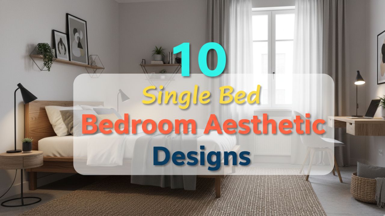 10 Single Bed Bedroom Aesthetic Designs for Small Rooms