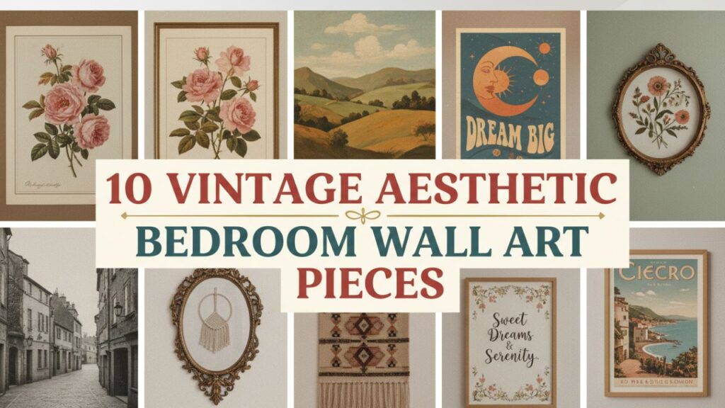10 Vintage Aesthetic Bedroom Wall Art Pieces You Won't Want to Miss