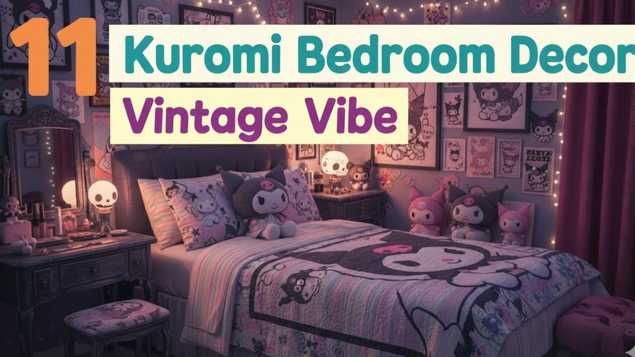 11 Bedroom Aesthetic Kuromi Decor For Vintage Vibe