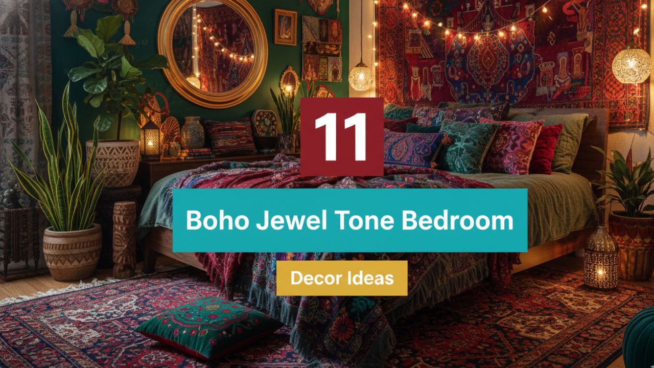 11 Boho Bedroom Aesthetic Jewel Tones Decor Ideas