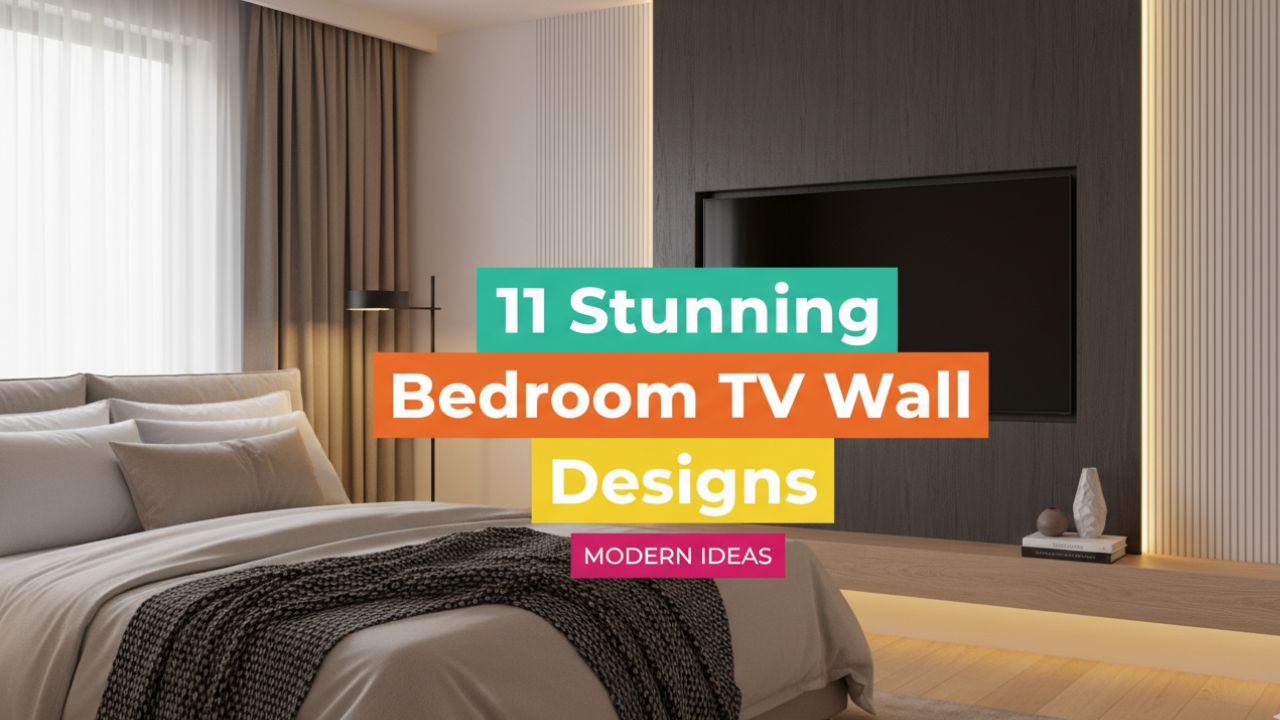 11 Stunning Bedroom TV Wall Designs for a Cozy Yet Stylish Look