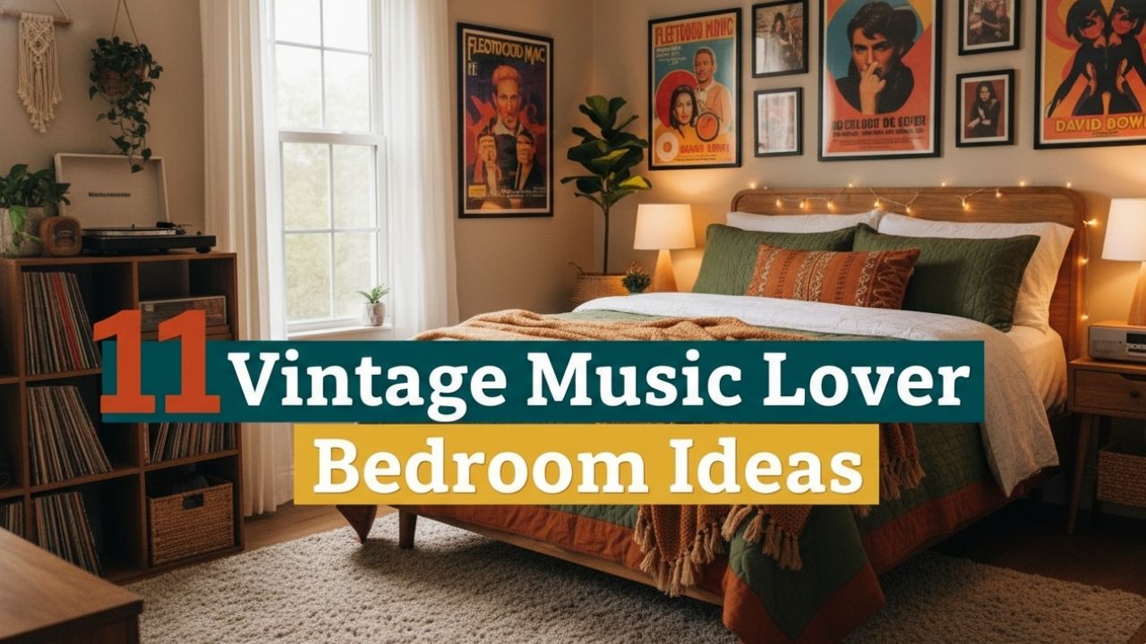 11 Vintage Music Lover Bedroom Ideas You Should Try
