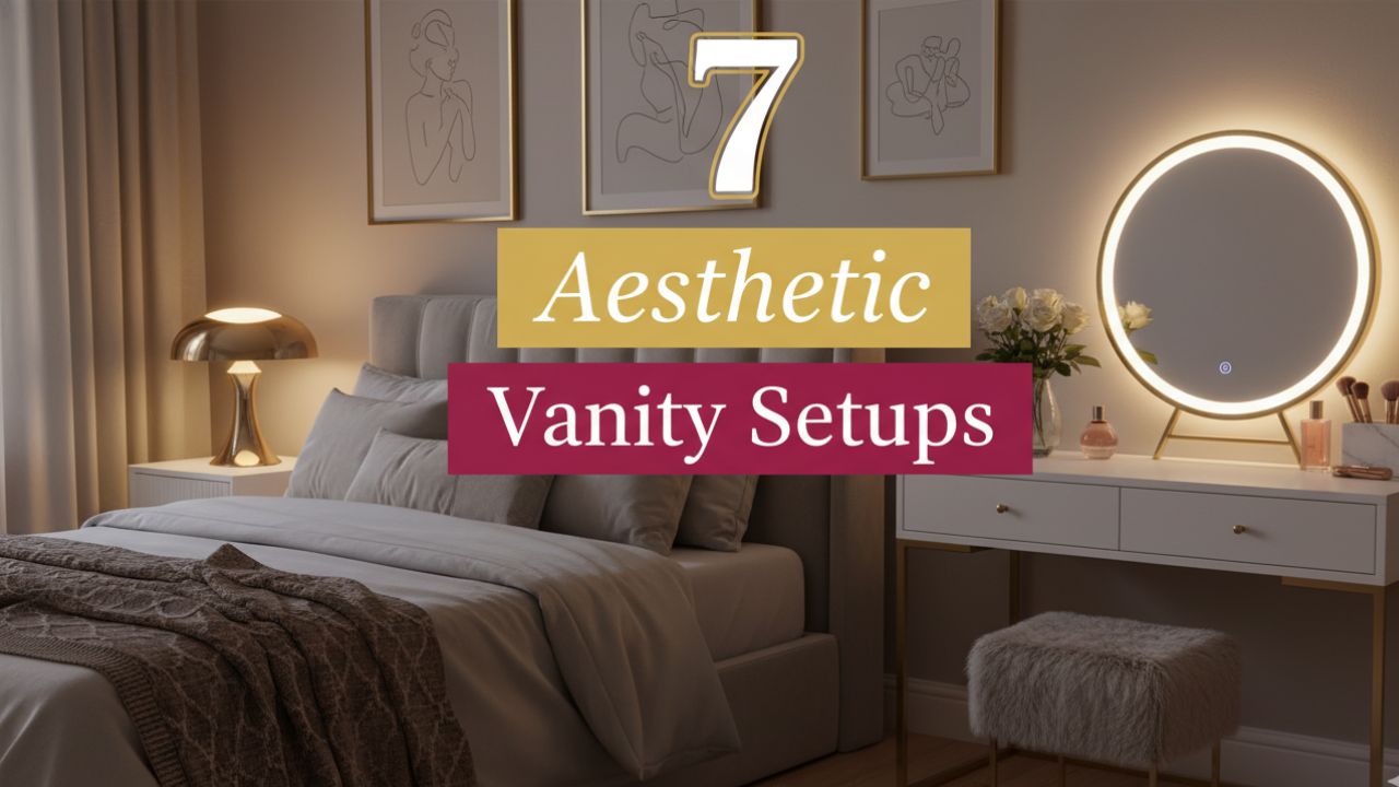 7 Aesthetic Vanity Setups for a Cozy, Elegant Bedroom