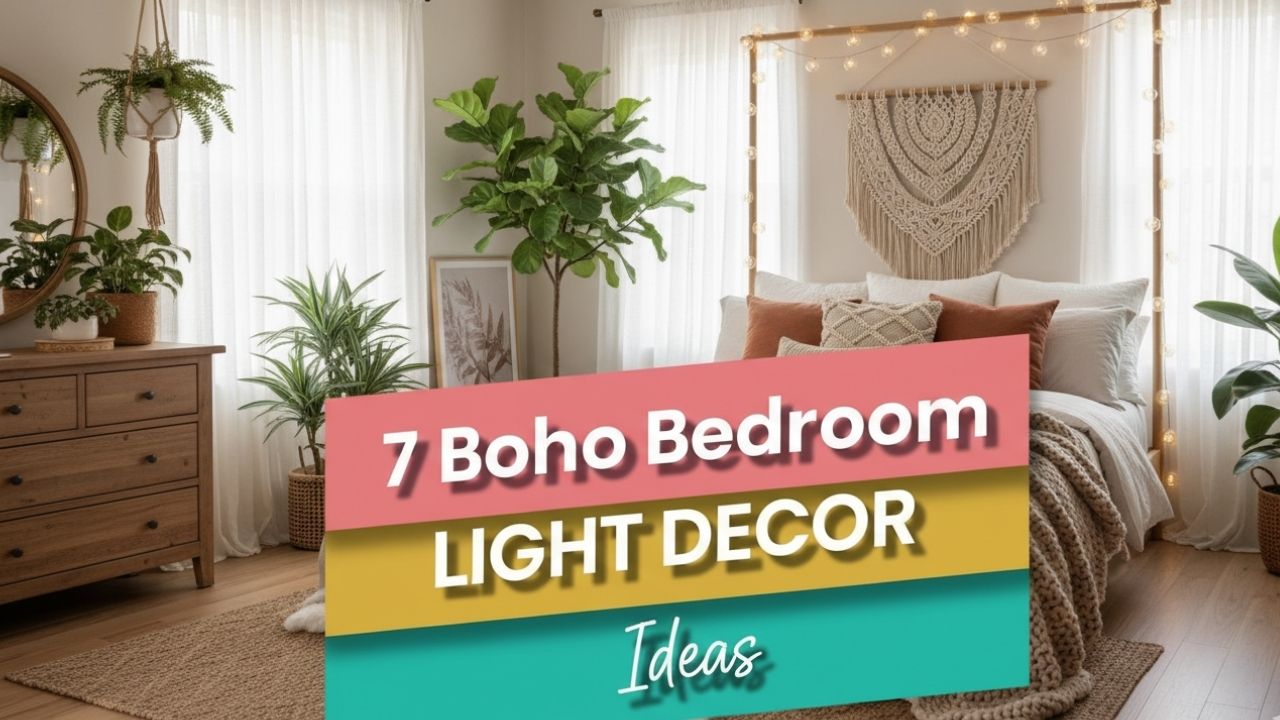 7 Bedroom Aesthetic Light Decor for Boho Bedroom Style