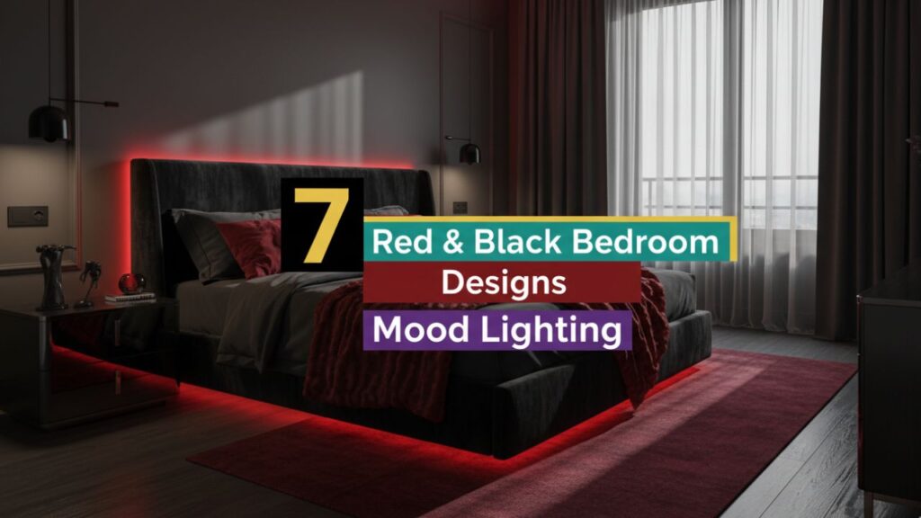 7 Sensual Red and Black Bedroom Designs Perfect for Mood Lighting