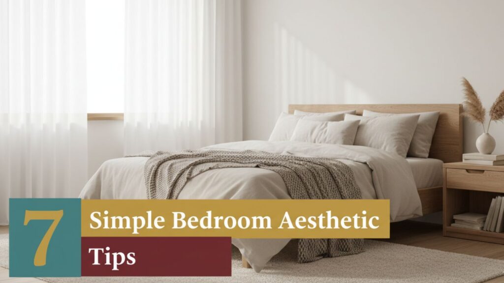 7 Simple Bedroom Aesthetic Tips for a Calm, Clutter-Free Space