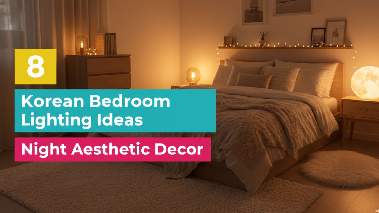 8 Bedroom Aesthetic Korean Night Warm & Soft Lighting Style