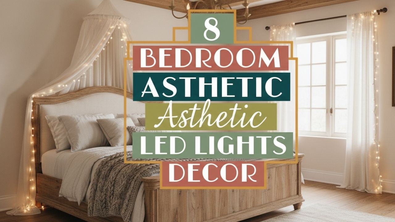 8 Bedroom Aesthetic LED Lights Decor in French Country Style