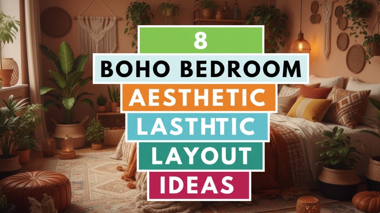 8 Bedroom Aesthetic Layout Ideas for Boho Bedrooms