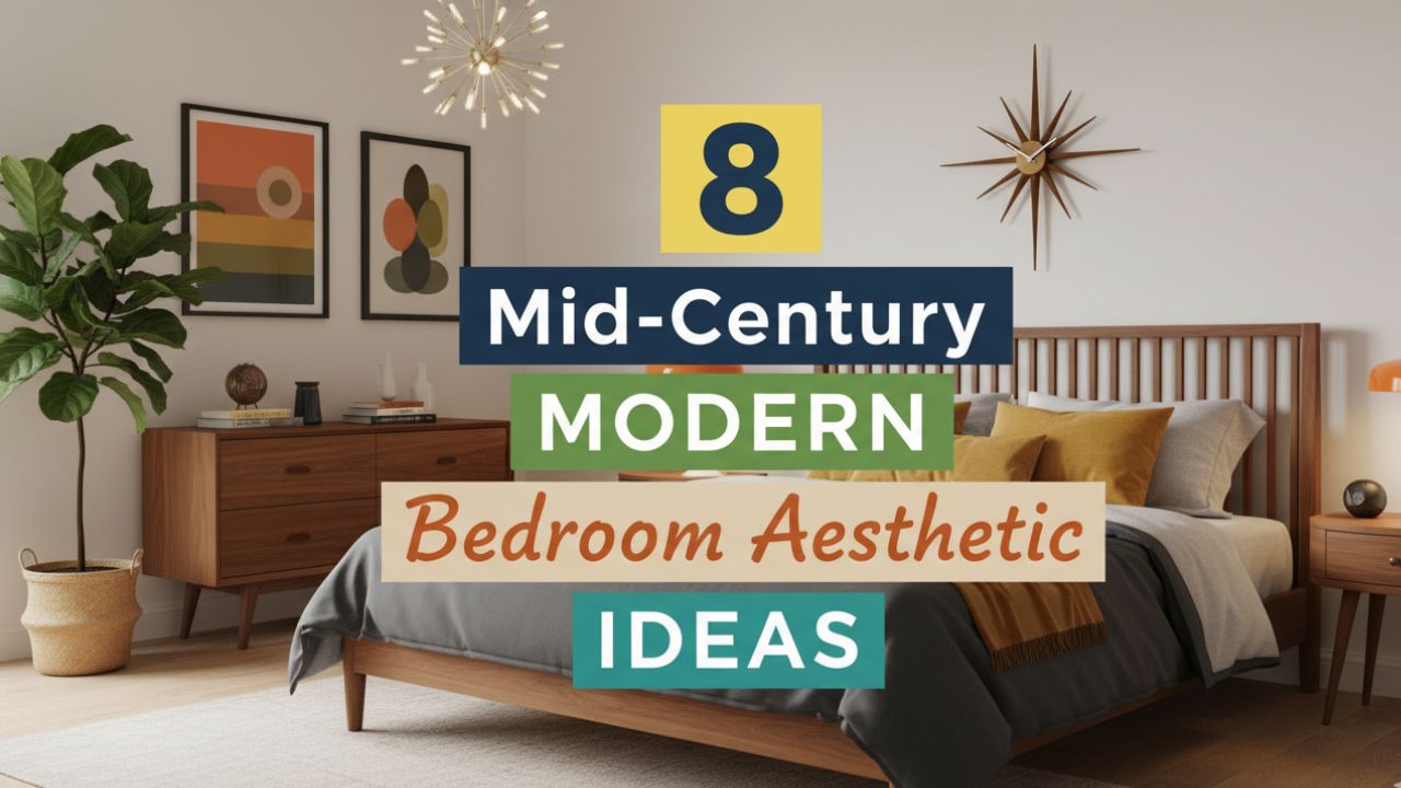 8 Mid-Century Modern Bedroom Aesthetic Interior Design Ideas