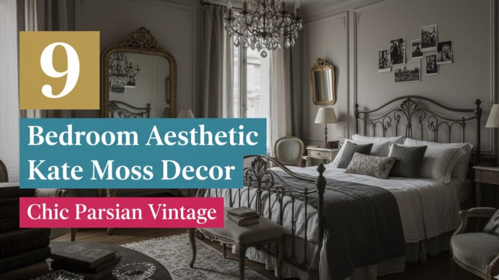 9 Bedroom Aesthetic Kate Moss Decor in Vintage Parisian Style