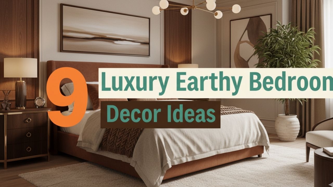 9 Bedroom Aesthetic Luxury Decor with Earthy Tones