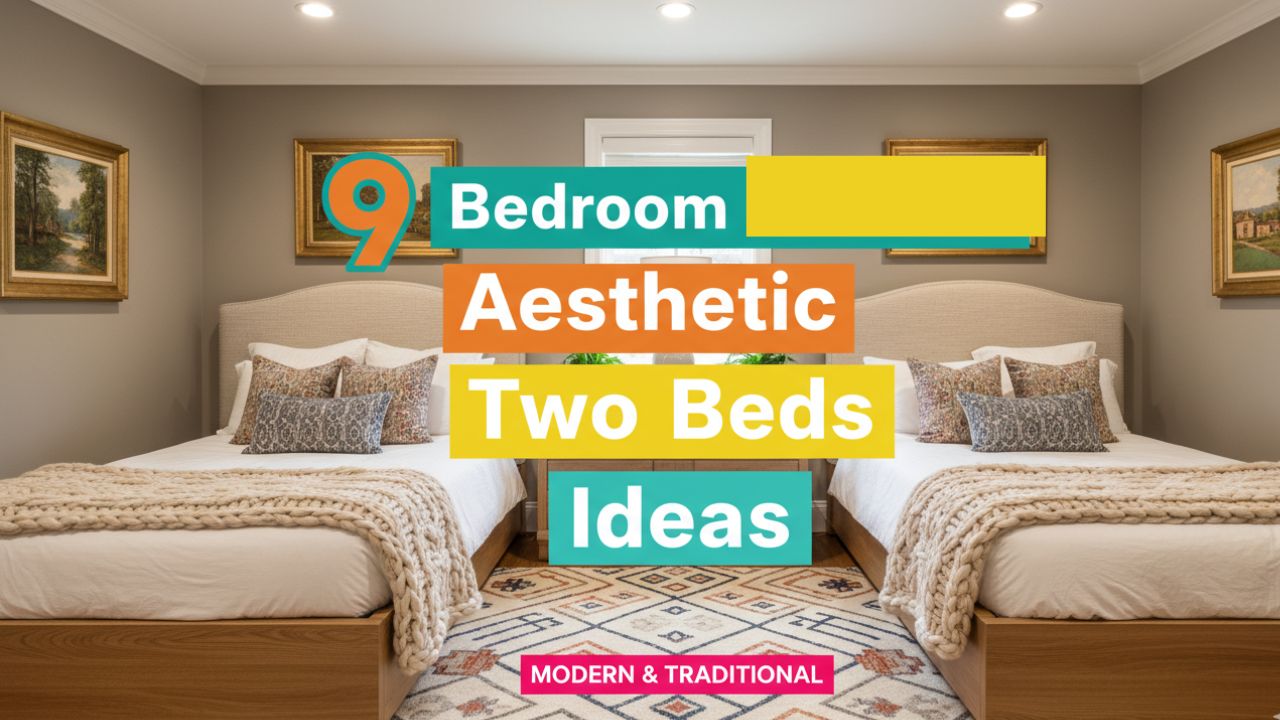 9 Bedroom Aesthetic Two Beds Ideas for Modern & Traditional Homes