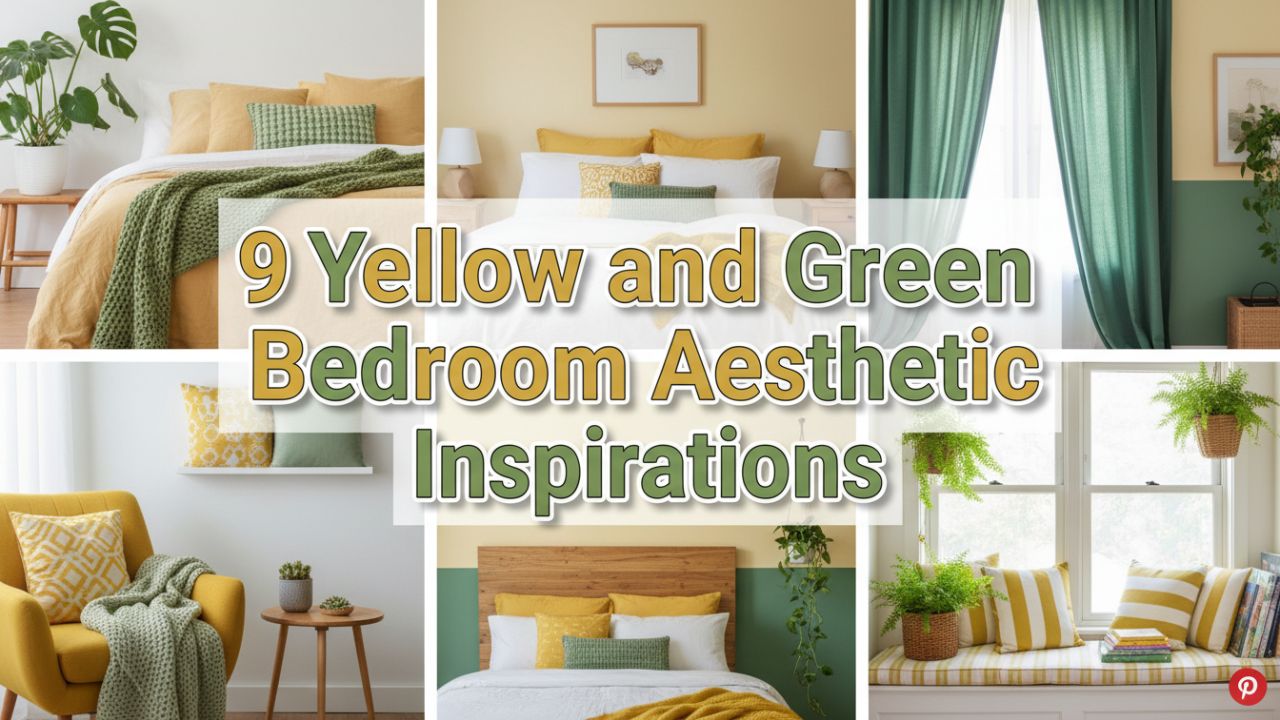 9 Yellow and Green Bedroom Aesthetic Inspirations for Refreshing Look