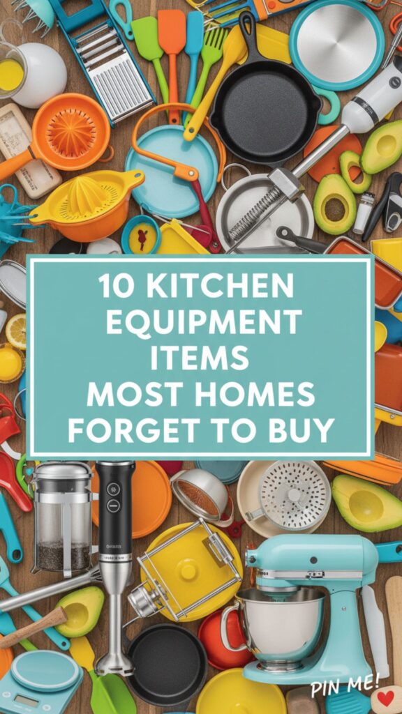 1. 10 Kitchen Equipment Items Most Homes Forget to Buy