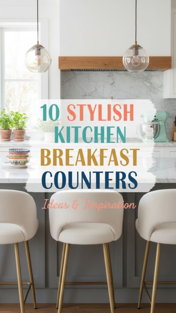 1. 10 Stylish Kitchen Breakfast Counters You’ll Want to Copy