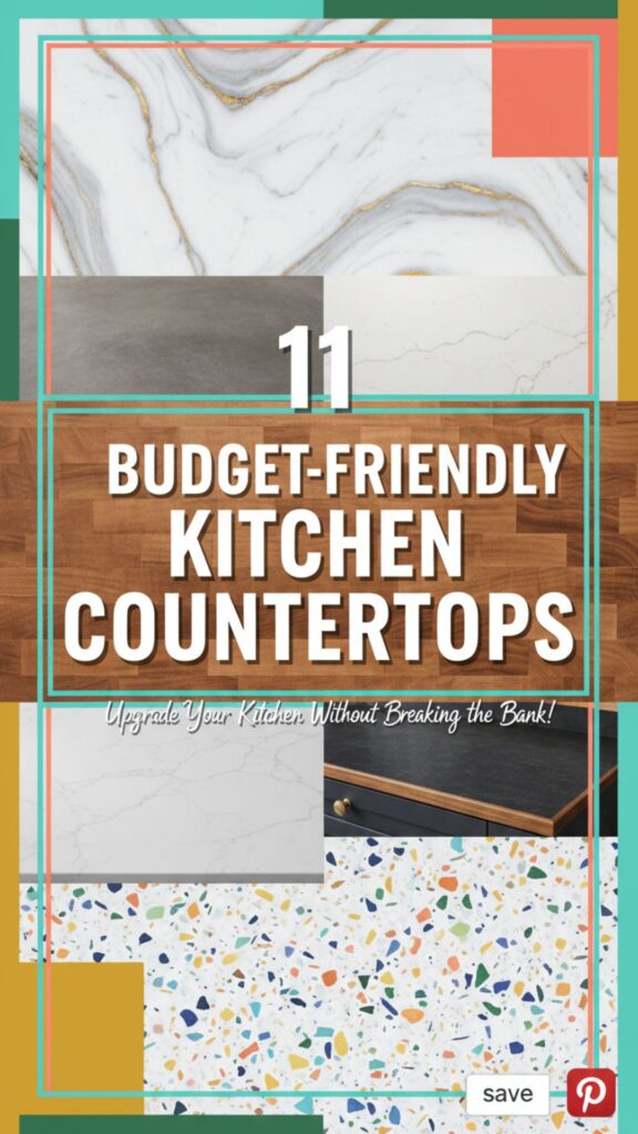 1. 11 Budget-Friendly Kitchen Countertops That Look Expensive