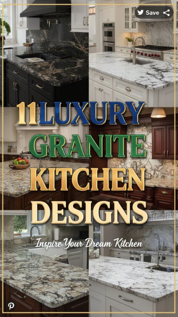 1. 11 Luxury Granite Kitchen Designs for a Glamorous, High-End Feel