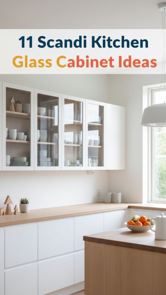 1. 11 Scandi Kitchen Glass Cabinet Ideas for Bright, Calm Spaces