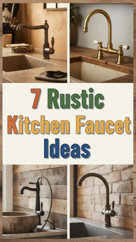 1. 7 Rustic Kitchen Faucet Ideas That Make Your Kitchen Feel Cozy