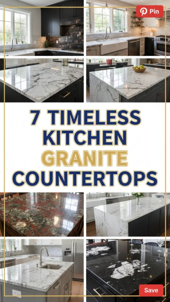 1. 7 Timeless Kitchen Granite Countertop Styles for a Classic Look