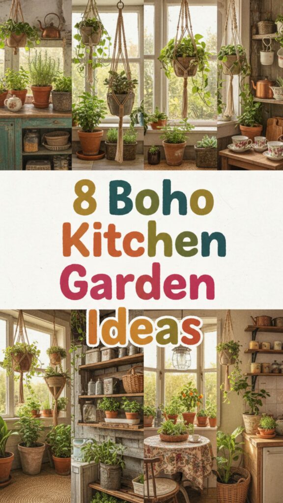 1. 8 Boho Kitchen Garden Ideas That Make Your Space Feel Alive
