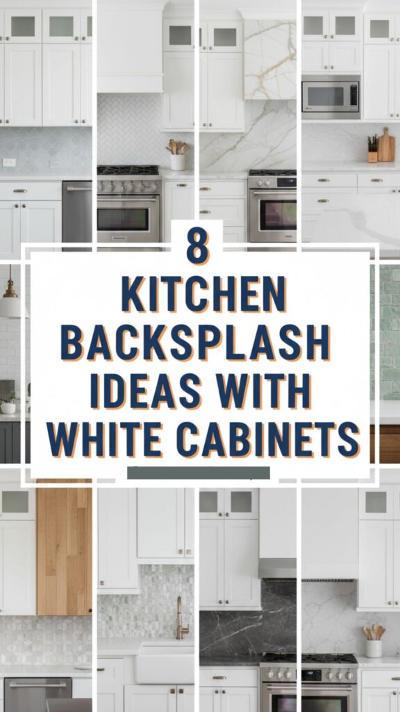 1. 8 Modern Kitchen Backsplash Ideas with White Cabinets
