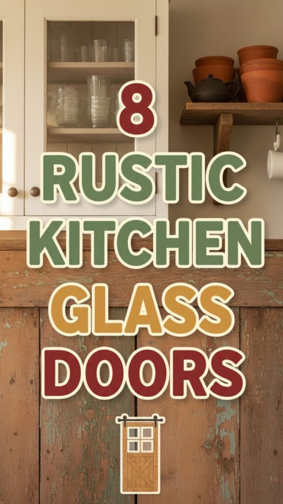1. 8 Rustic Kitchen Glass Doors for a Warm and Cozy Feel