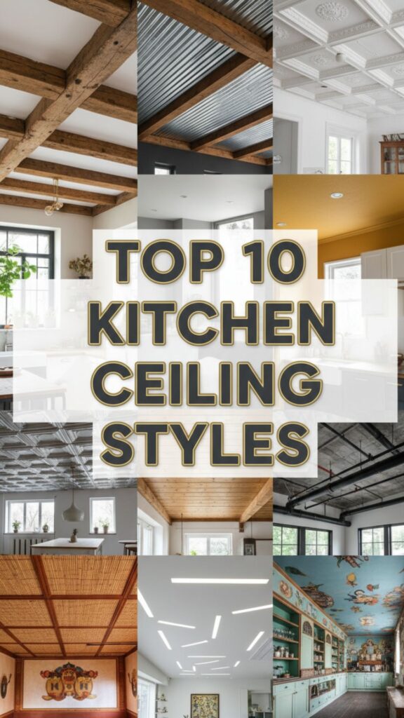1. Top 10 Kitchen Ceiling Styles for Every Home Decor Enthusiast