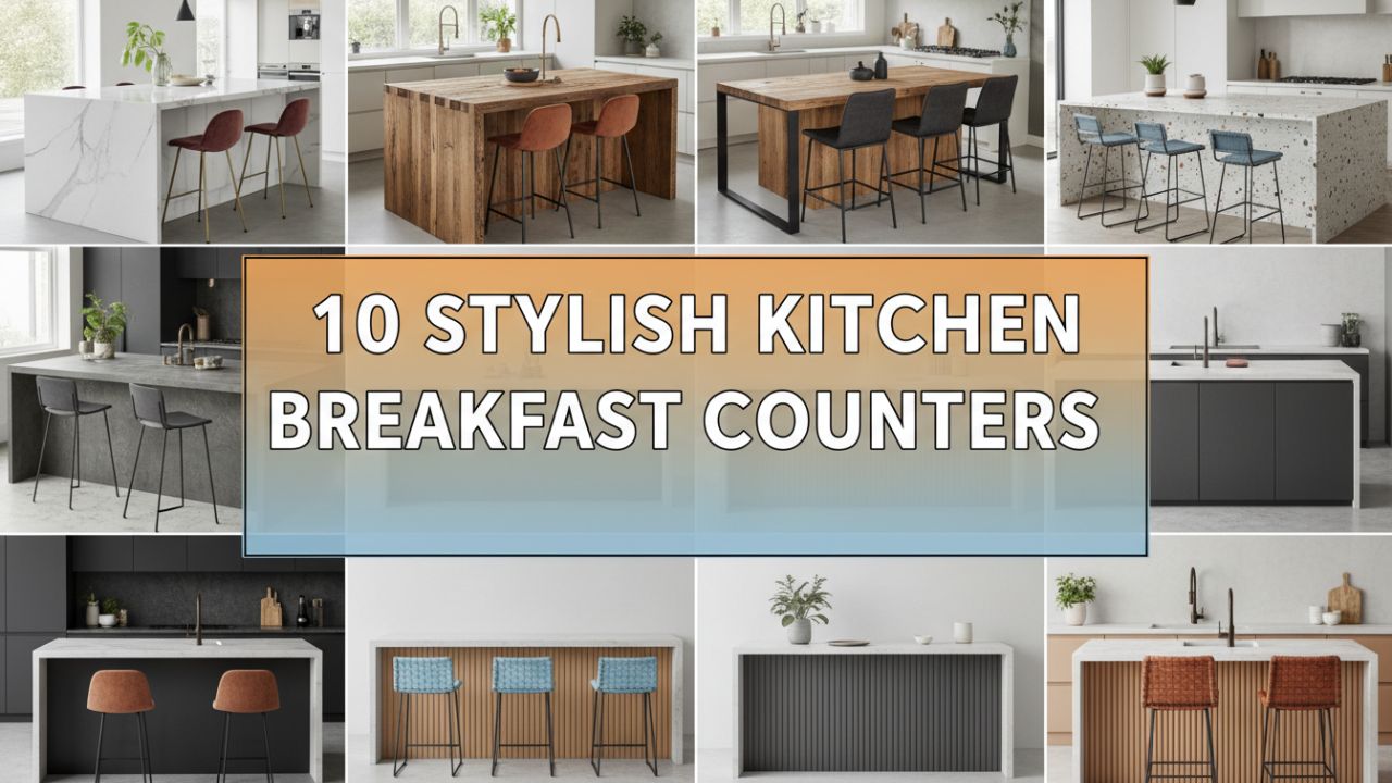 10 Stylish Kitchen Breakfast Counters You’ll Want to Copy