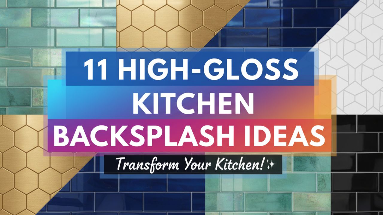 11 High-Gloss Kitchen Backsplash Ideas for Modern Homes