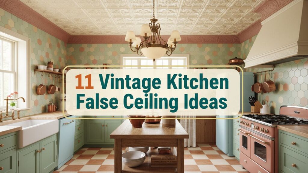 11 Vintage Kitchen False Ceiling Ideas That Add Old-World Character