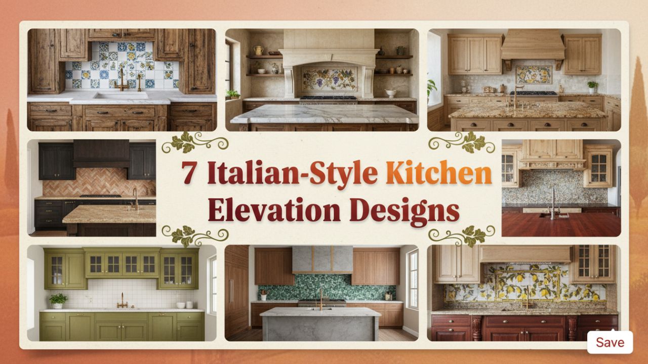 7 Italian-Style Kitchen Elevation Designs for a Rich Finish