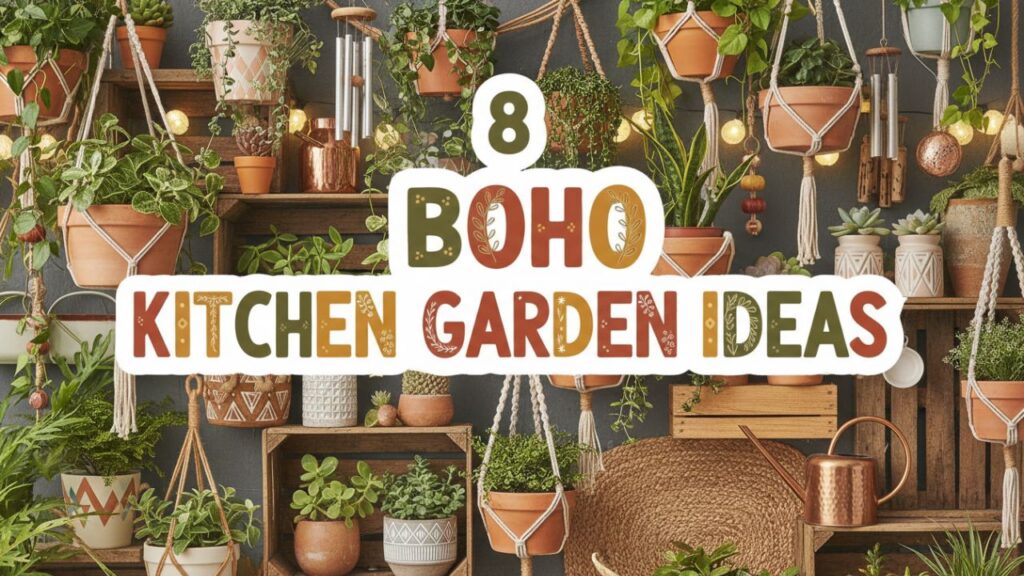 8 Boho Kitchen Garden Ideas That Make Your Space Feel Alive