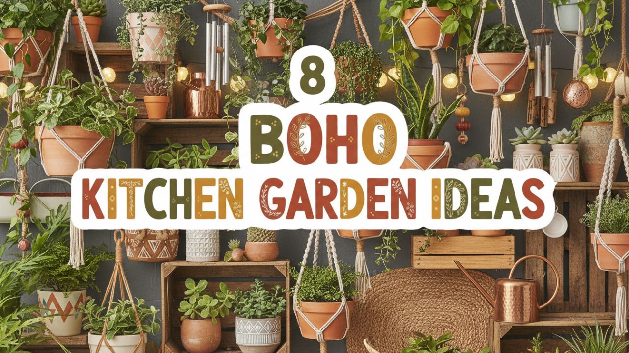 8 Boho Kitchen Garden Ideas That Make Your Space Feel Alive
